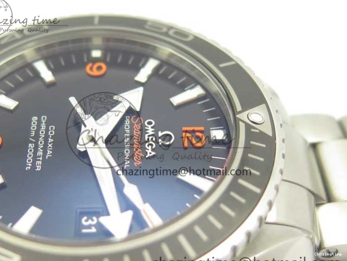 1218 Durable Planet Ocean Professional Ceramic Bezel 45.5mm 1:1 VSF Best Edition Orange Markers on SS Bracelet A8500 Super Clone 8052